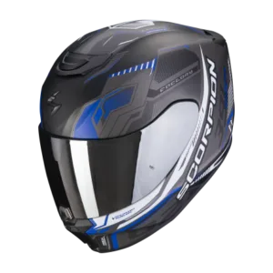 SCORPION EXO 391 HAUNT NEGRO SILVER AZUL MATE