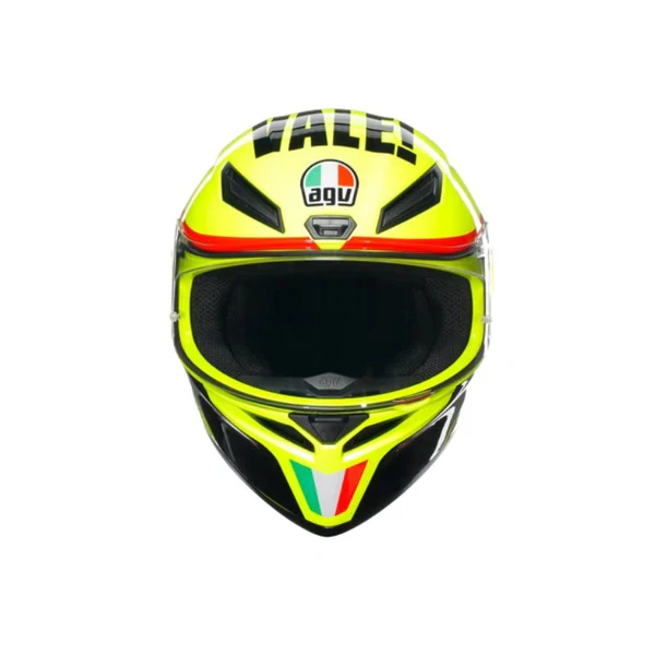 casco-agv-k1s-grazie-vale-brillante-amarillo-neon-brillo-frente casco-agv-k1s-grazie-vale-brillante-amarillo-neon-brillo-frente